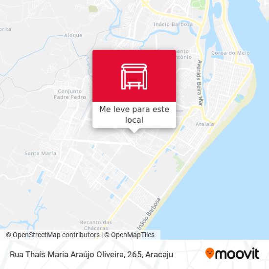 Rua Thaís Maria Araújo Oliveira, 265 mapa