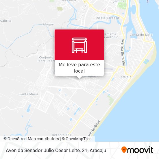 Avenida Senador Júlio César Leite, 21 mapa