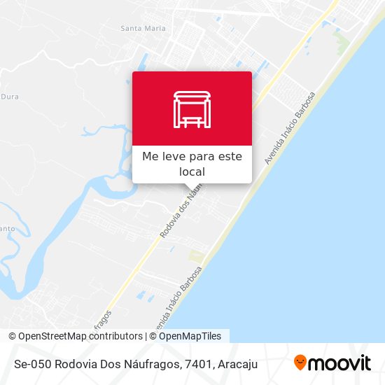 Se-050 Rodovia Dos Náufragos, 7401 mapa