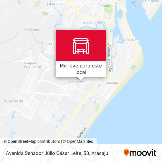 Avenida Senador Júlio César Leite, 53 mapa