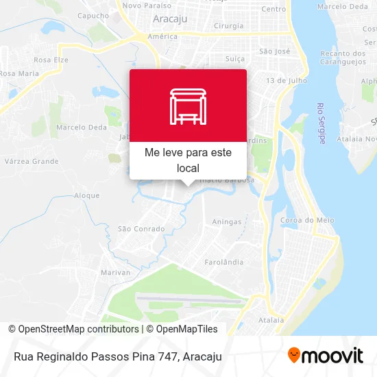 Rua Reginaldo Passos Pina 747 mapa