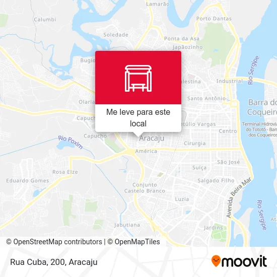 Rua Cuba, 200 mapa