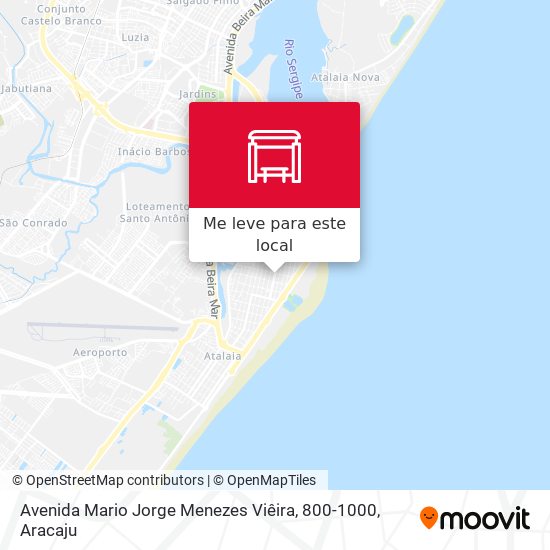 Avenida Mario Jorge Menezes Viêira, 800-1000 mapa