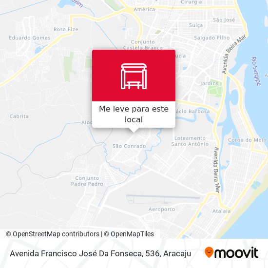 Avenida Francisco José Da Fonseca, 536 mapa