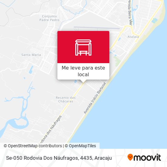 Se-050 Rodovia Dos Náufragos, 4435 mapa