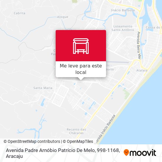 Avenida Padre Arnóbio Patrício De Melo, 998-1168 mapa