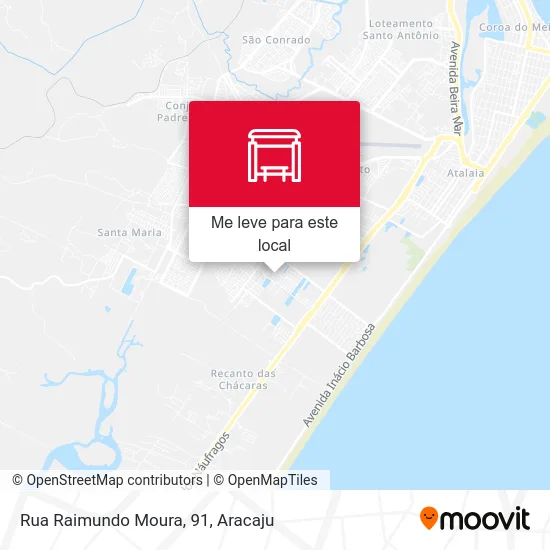 Rua Raimundo Moura, 91 mapa