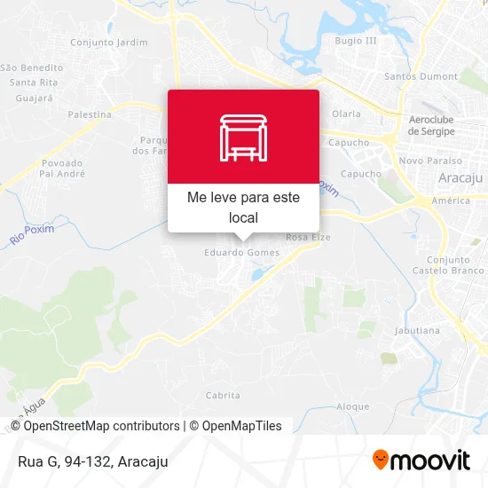 Rua G, 94-132 mapa