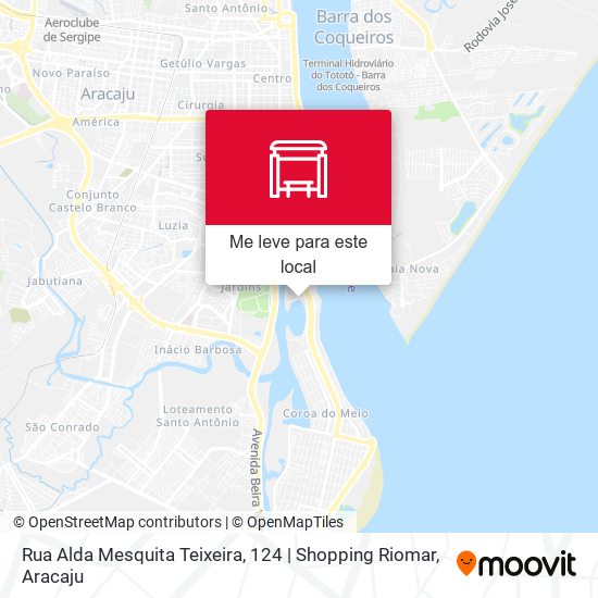 Rua Alda Mesquita Teixeira, 124 | Shopping Riomar mapa