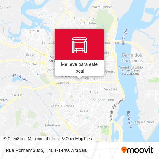 Rua Pernambuco, 1401-1449 mapa