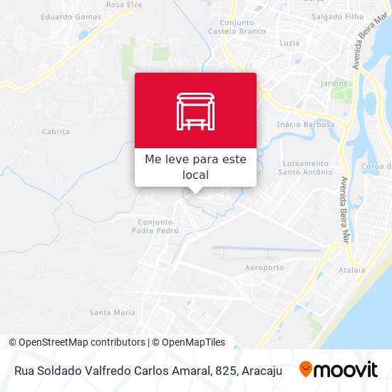 Rua Soldado Valfredo Carlos Amaral, 825 mapa