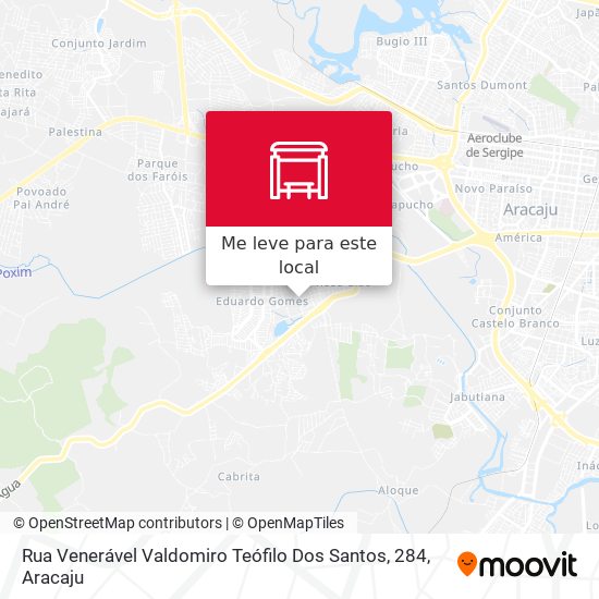 Rua Venerável Valdomiro Teófilo Dos Santos, 284 mapa