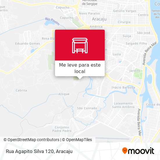 Rua Agapito Silva 120 mapa