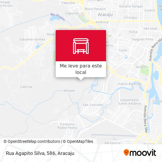 Rua Agapito Silva, 586 mapa