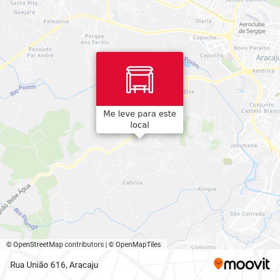 Rua União 616 mapa