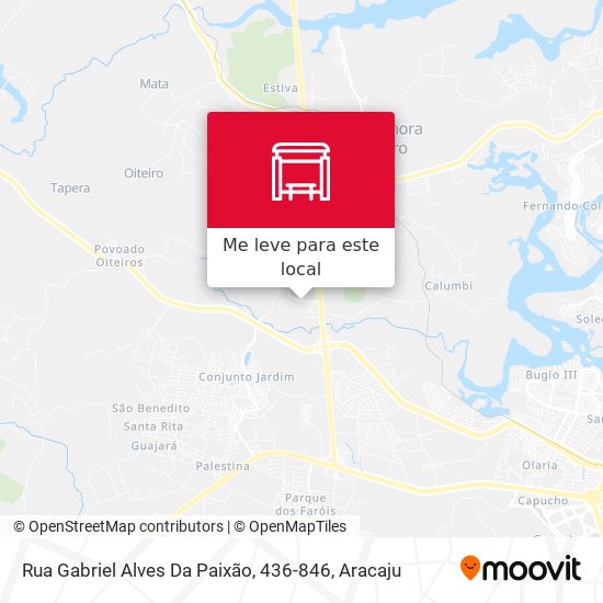 Rua Gabriel Alves Da Paixão, 436-846 mapa