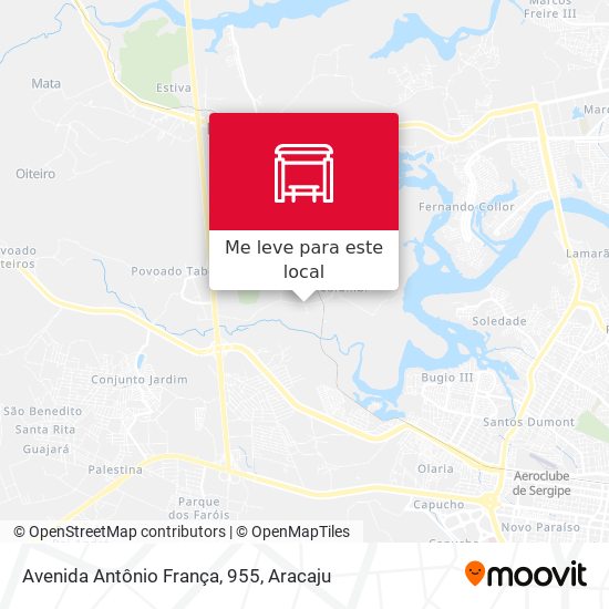 Avenida Antônio França, 955 mapa