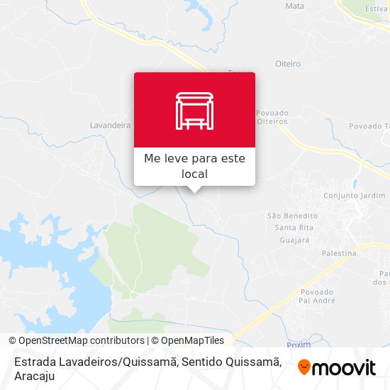 Estrada Lavadeiros / Quissamã, Sentido Quissamã mapa
