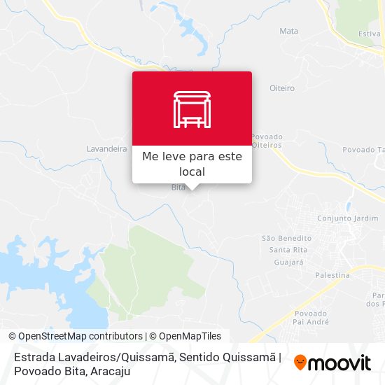 Estrada Lavadeiros / Quissamã, Sentido Quissamã | Povoado Bita mapa