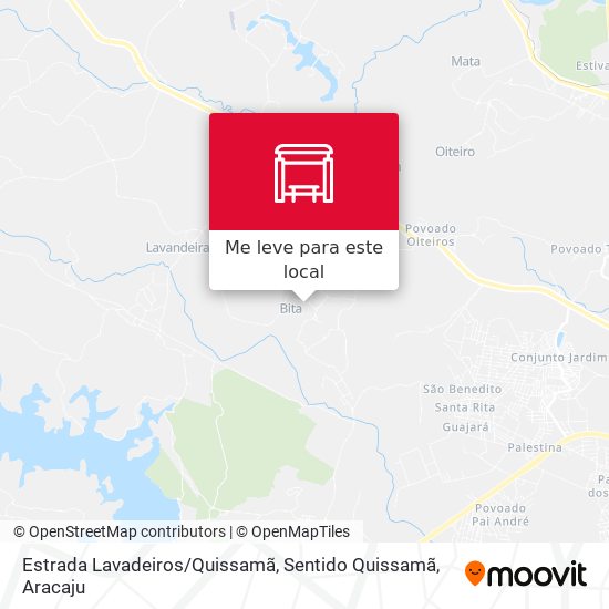 Estrada Lavadeiros / Quissamã, Sentido Quissamã mapa