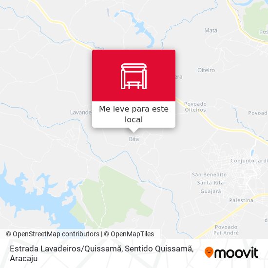 Estrada Lavadeiros / Quissamã, Sentido Quissamã mapa