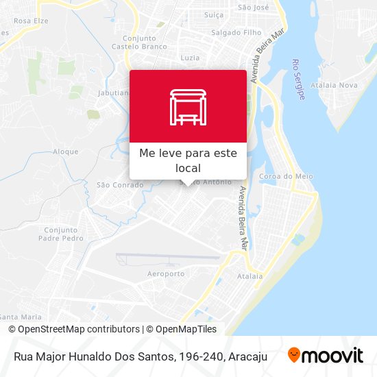 Rua Major Hunaldo Dos Santos, 196-240 mapa