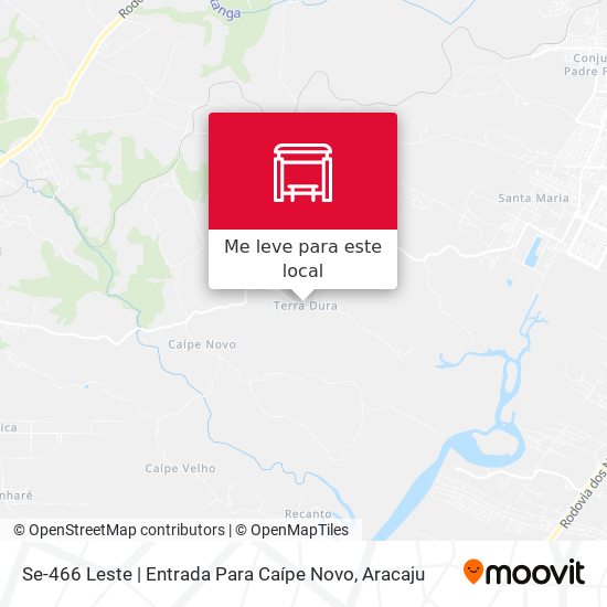 Se-466 Leste | Entrada Para Caípe Novo mapa