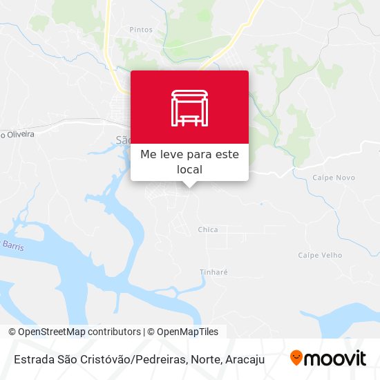 Estrada São Cristóvão / Pedreiras, Norte mapa