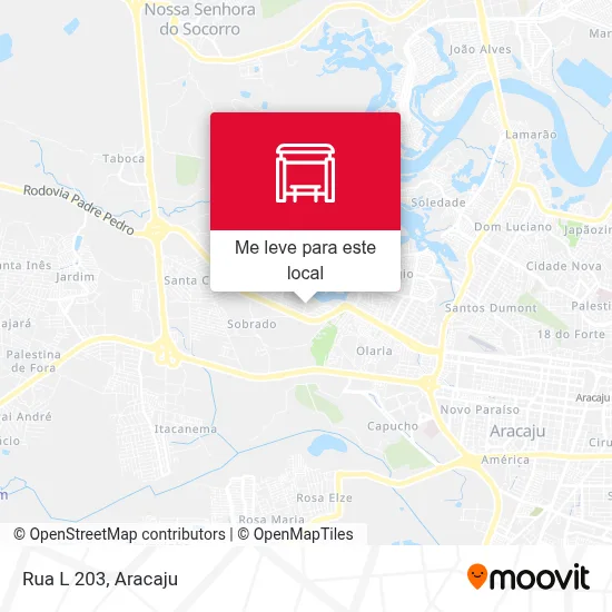 Rua L 203 mapa