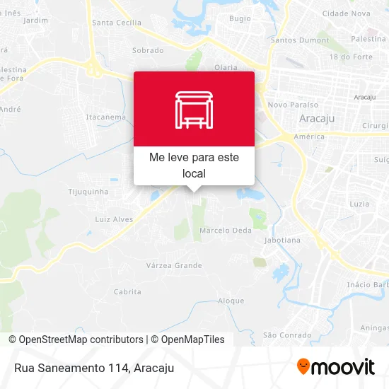 Rua Saneamento 114 mapa