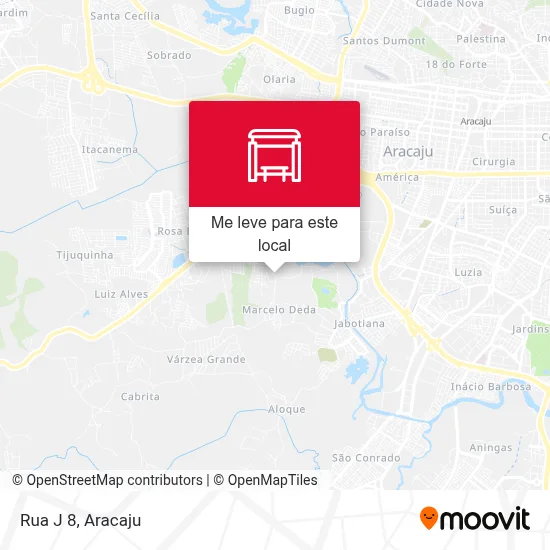 Rua J 8 mapa