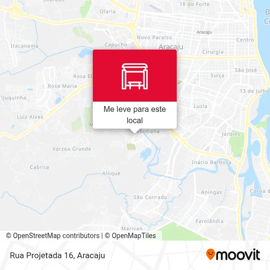 Rua Projetada 16 mapa