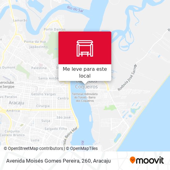 Avenida Moisés Gomes Pereira, 260 mapa