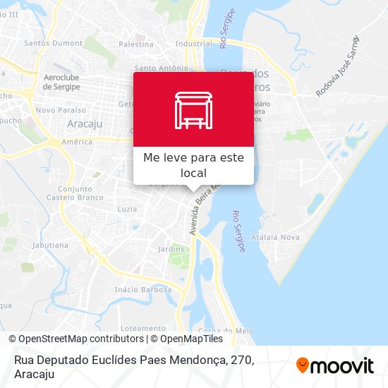 Rua Deputado Euclídes Paes Mendonça, 270 mapa