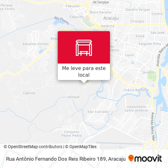 Rua Antônio Fernando Dos Reis Ribeiro 189 mapa