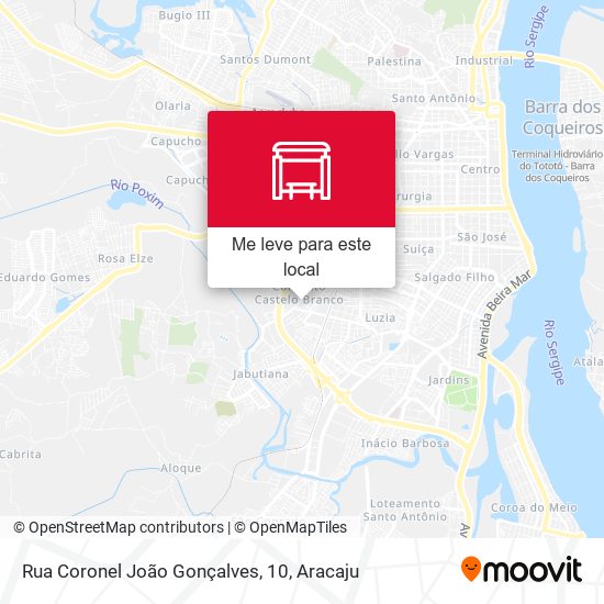 Rua Coronel João Gonçalves, 10 mapa