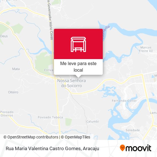 Rua Maria Valentina Castro Gomes mapa