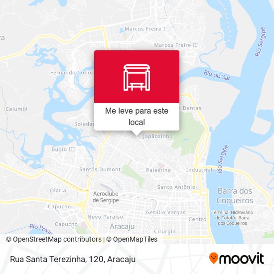 Rua Santa Terezinha, 120 mapa