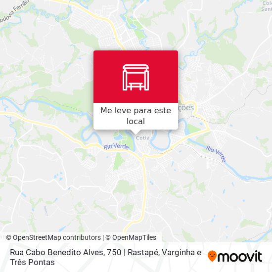 Rua Cabo Benedito Alves, 750 | Rastapé mapa