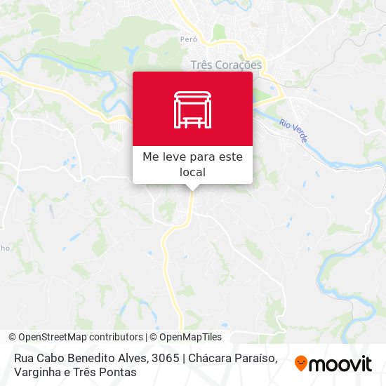 Rua Cabo Benedito Alves, 3065 | Chácara Paraíso mapa