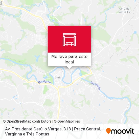 Av. Presidente Getúlio Vargas, 318 | Praça Central mapa