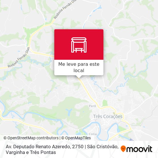 Av. Deputado Renato Azeredo, 2750 | São Cristóvão mapa