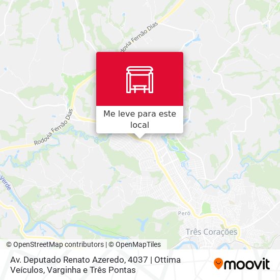 Av. Deputado Renato Azeredo, 4037 | Ottima Veículos mapa