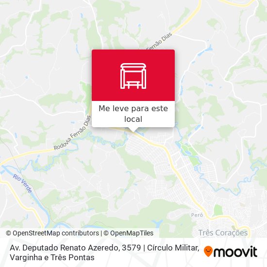 Av. Deputado Renato Azeredo, 3579 | Círculo Militar mapa
