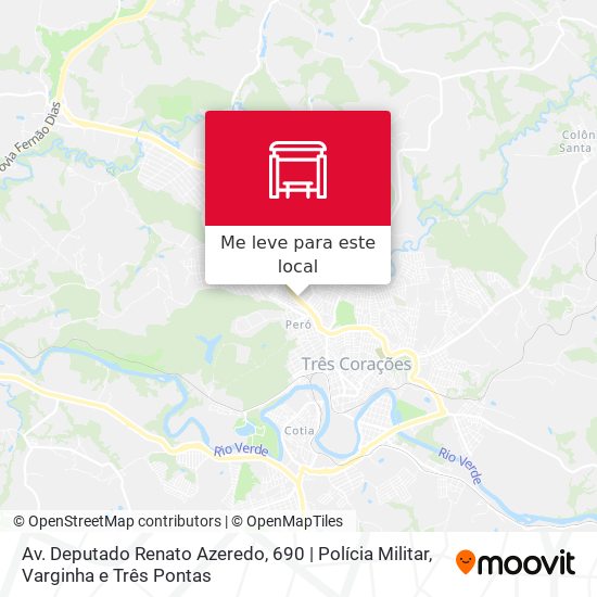 Av. Deputado Renato Azeredo, 690 | Polícia Militar mapa