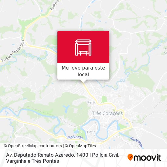 Av. Deputado Renato Azeredo, 1400 | Polícia Civil mapa