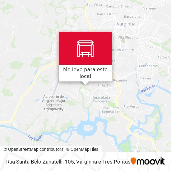 Rua Santa Belo Zanatelli, 105 mapa