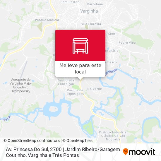 Av. Princesa Do Sul, 2700 | Jardim Ribeiro / Garagem Coutinho mapa