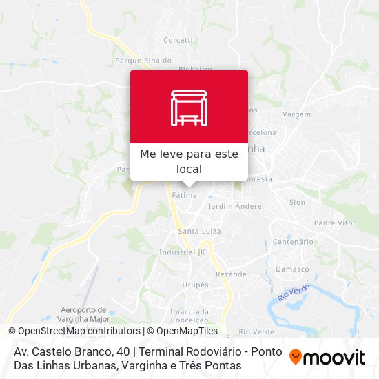 Av. Castelo Branco, 40 | Terminal Rodoviário - Ponto Das Linhas Urbanas mapa