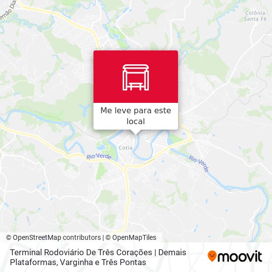 Terminal Rodoviário De Três Corações | Demais Plataformas mapa